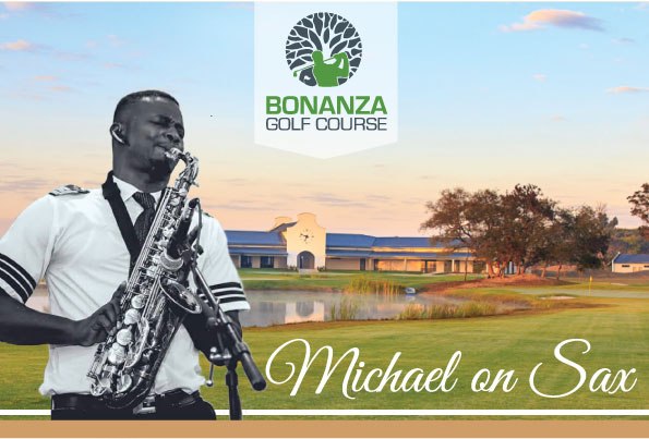 michael on sax, Sunsets, soulful Friday nights, bonanza golf course, wine, pizza, beer, burger, steaks, friends, family, weekend, night out, Lusaka, bonanza, Zambia