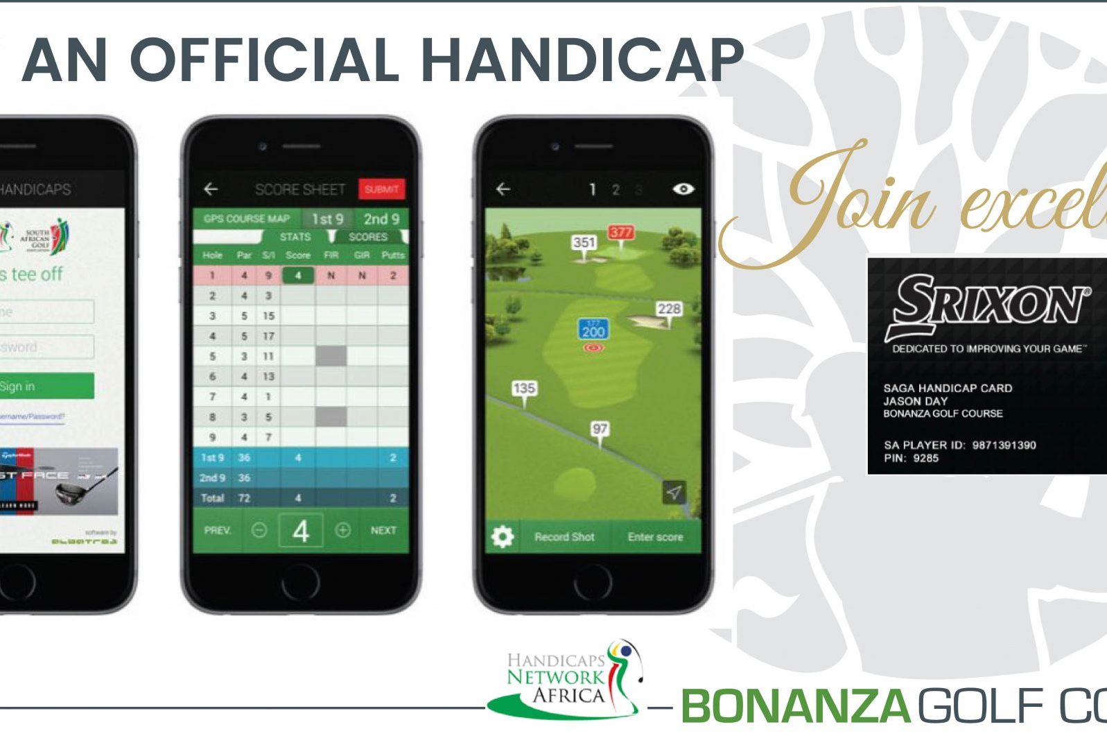 HANDICAP hadicap become a member, bonanza golf course, lusaka, zambia