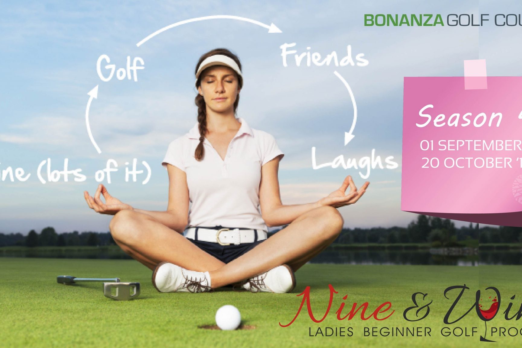 9ineandwine_ FB_event pic 9ineandwine, ladies golf, beginner golf, learn the game, bonanza golf course, zambia, lusaka